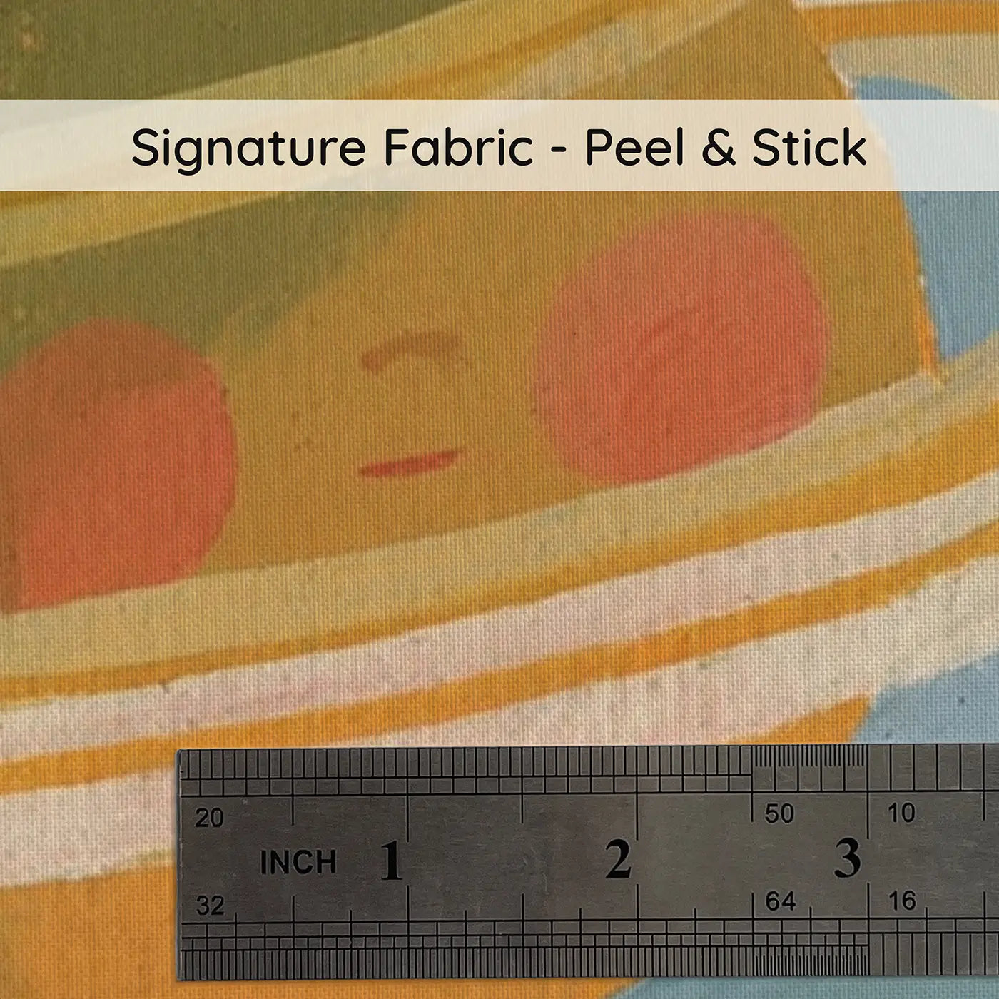Fabric texture close-up of Flat Mars Planet Row Wainscoting Wallpaper by Whimsy Tots