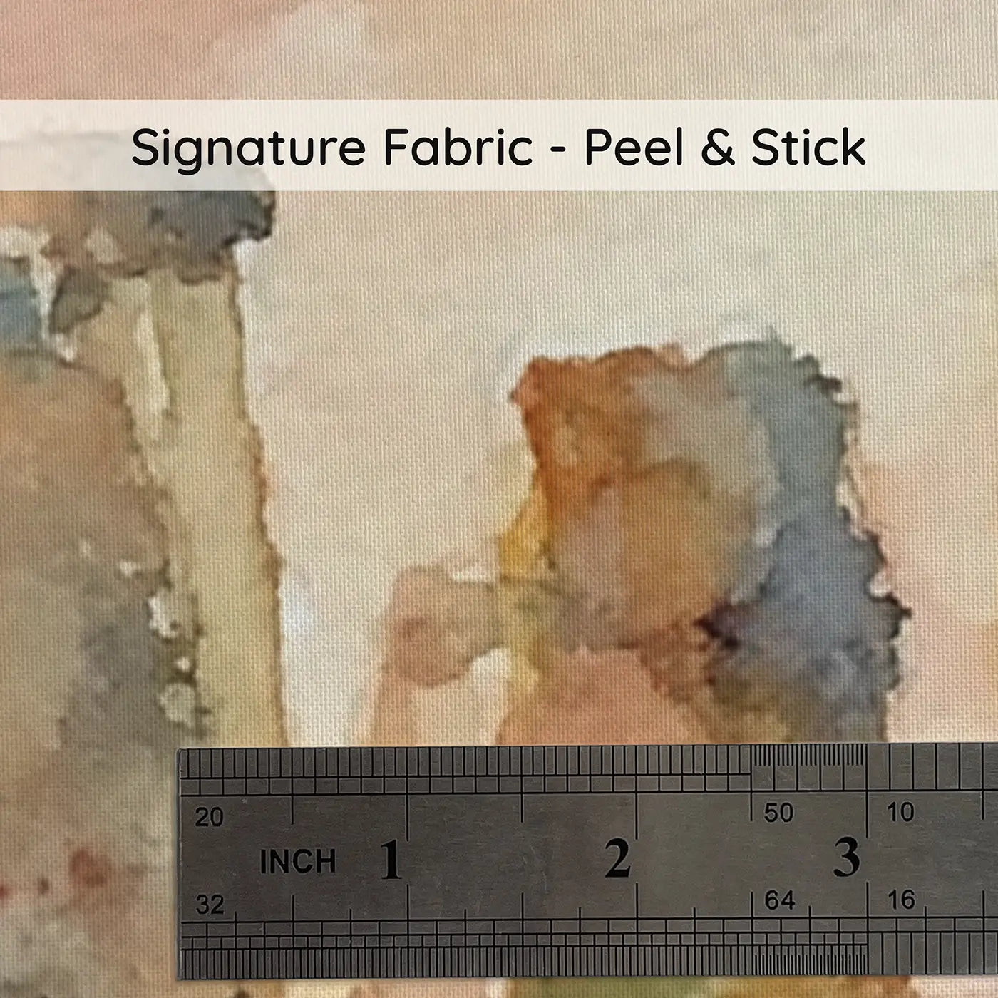 Fabric texture close-up of Stonehenge Sunset Soft Wainscoting Wallpaper by Whimsy Tots