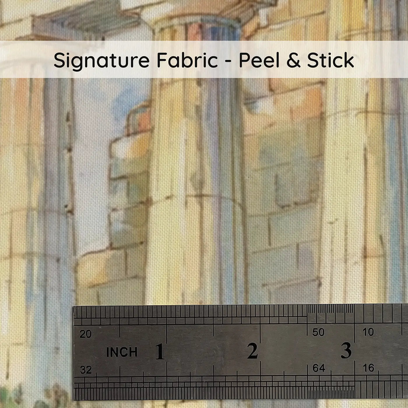 Fabric texture close-up of Acropolis Athens Column Wainscoting Wallpaper by Whimsy Tots