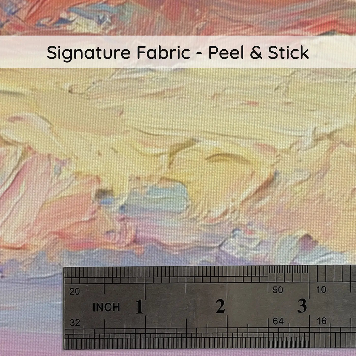 Fabric texture close-up of Grand Canyon Sunset Glow Wainscoting Wallpaper by Whimsy Tots