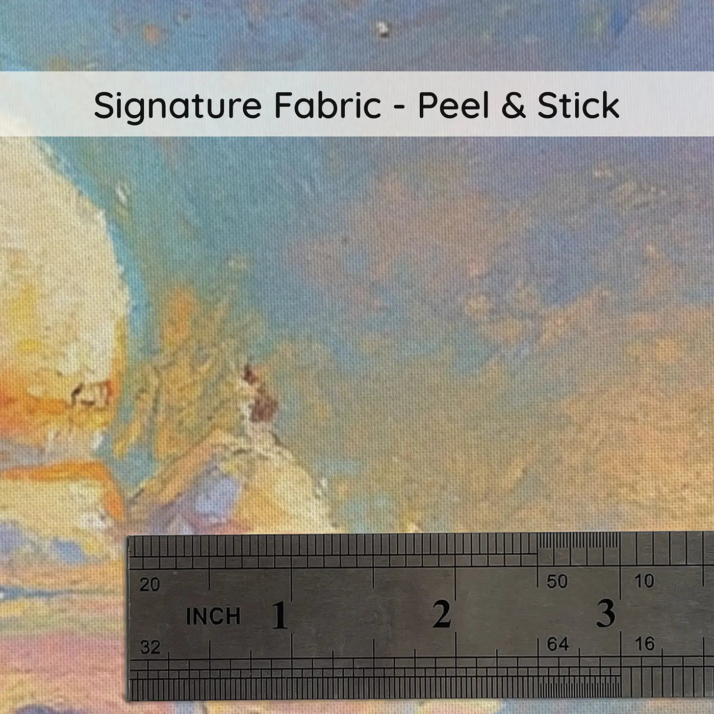 Fabric texture close-up of Pastel Taj Mahal Glow Wainscoting Wallpaper by Whimsy Tots