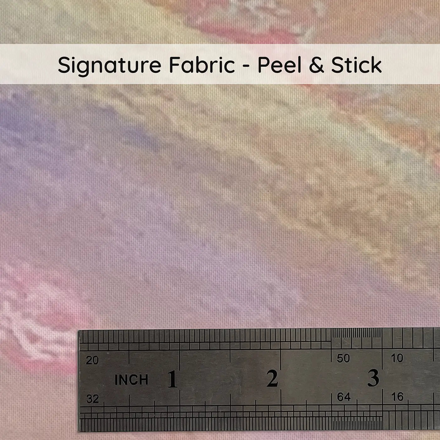 Fabric texture close-up of Pastel Mount Fuji Dream Wainscoting Wallpaper by Whimsy Tots
