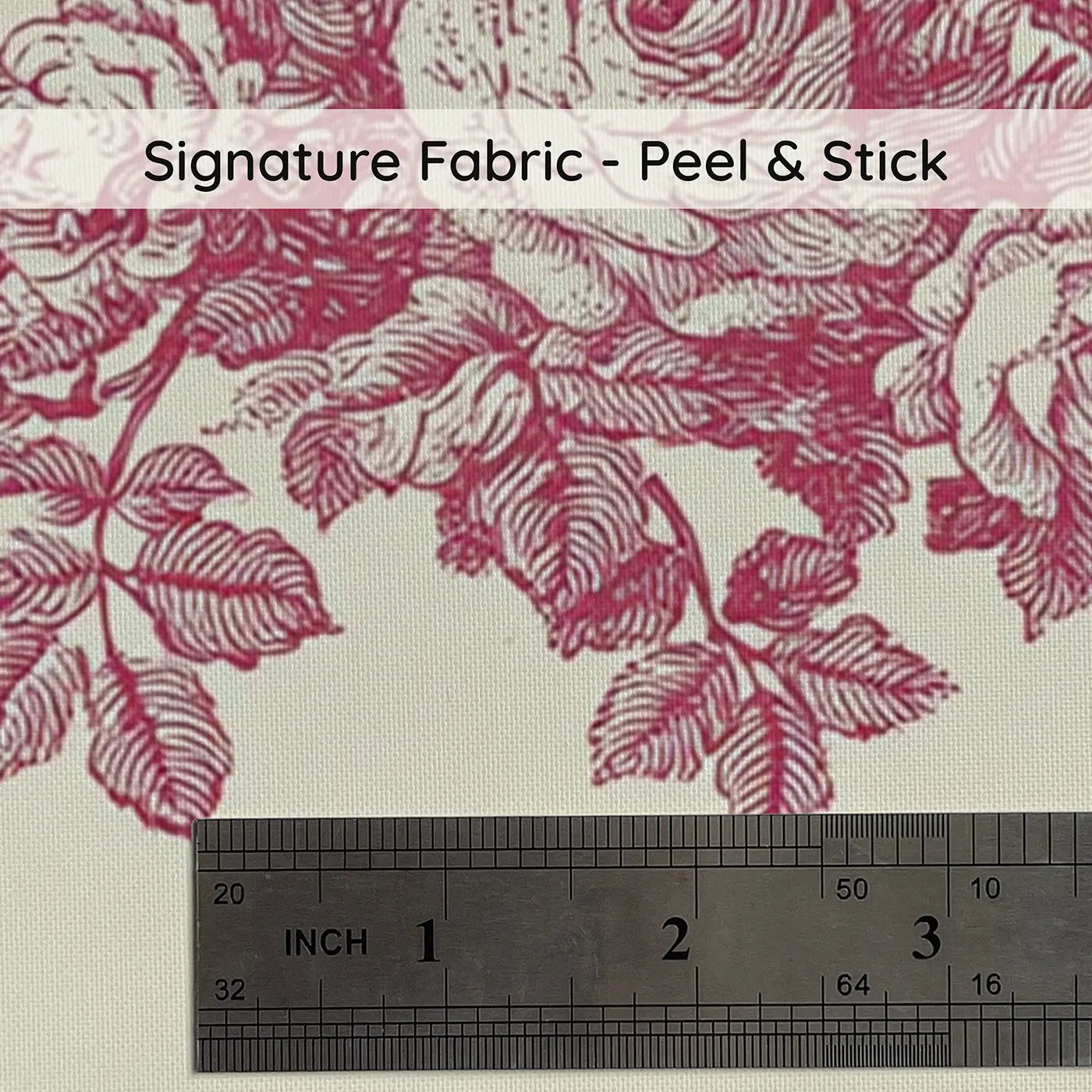 Fabric texture close-up of Couple Dancing Garden Toile Wainscoting Wallpaper by Whimsy Tots