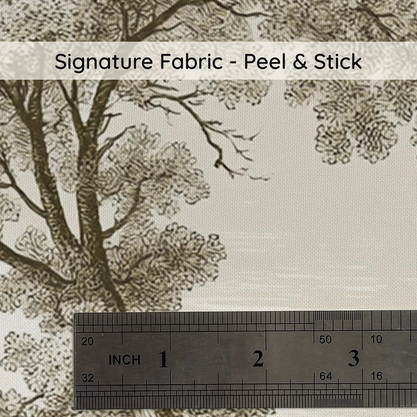 Fabric texture close-up of Music Fiddle Dance Sepia Wainscoting Wallpaper by Whimsy Tots