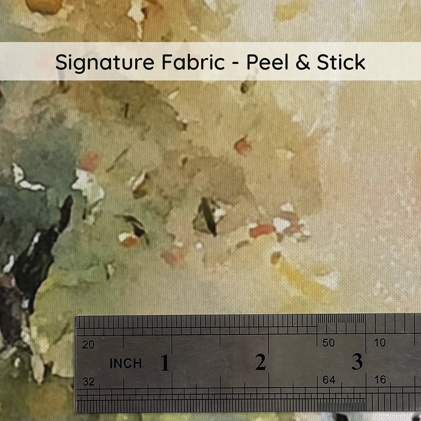 Fabric texture close-up of Creation Garden Gentle Dawn Wainscoting Wallpaper by Whimsy Tots