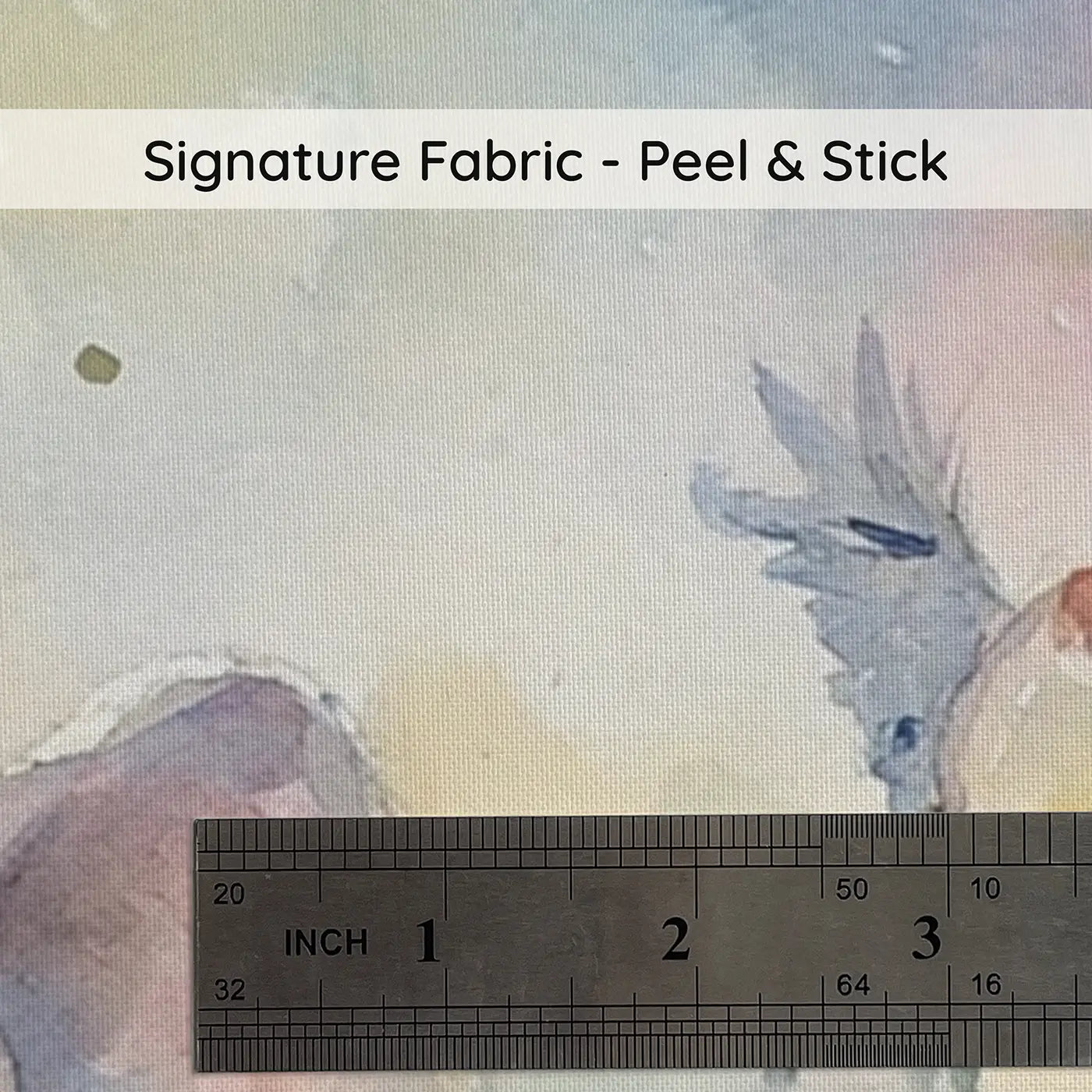 Fabric texture close-up of Creation Six Days Celestial Wainscoting Wallpaper by Whimsy Tots