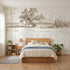Toile wainscoting wallpaper of the old mulberry tree in brown by Whimsy Tots