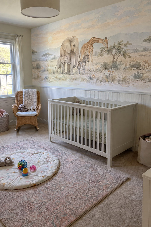 Mural styled in room