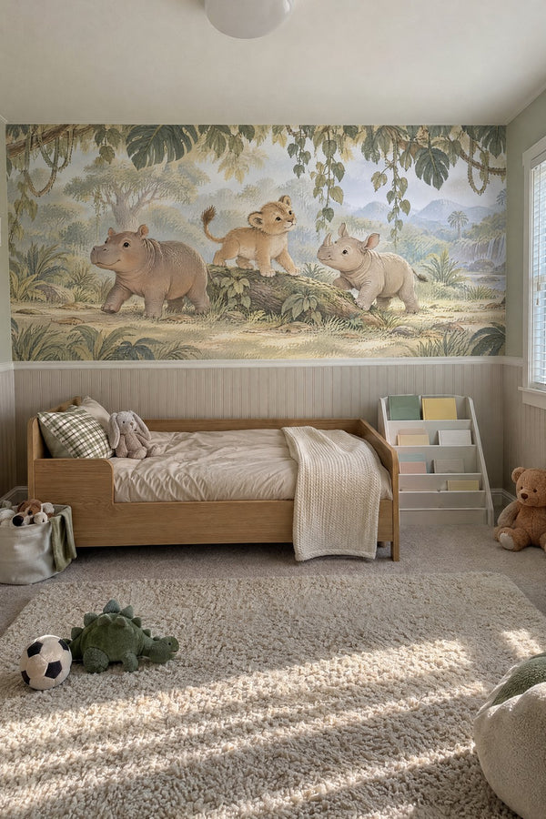Mural styled in room
