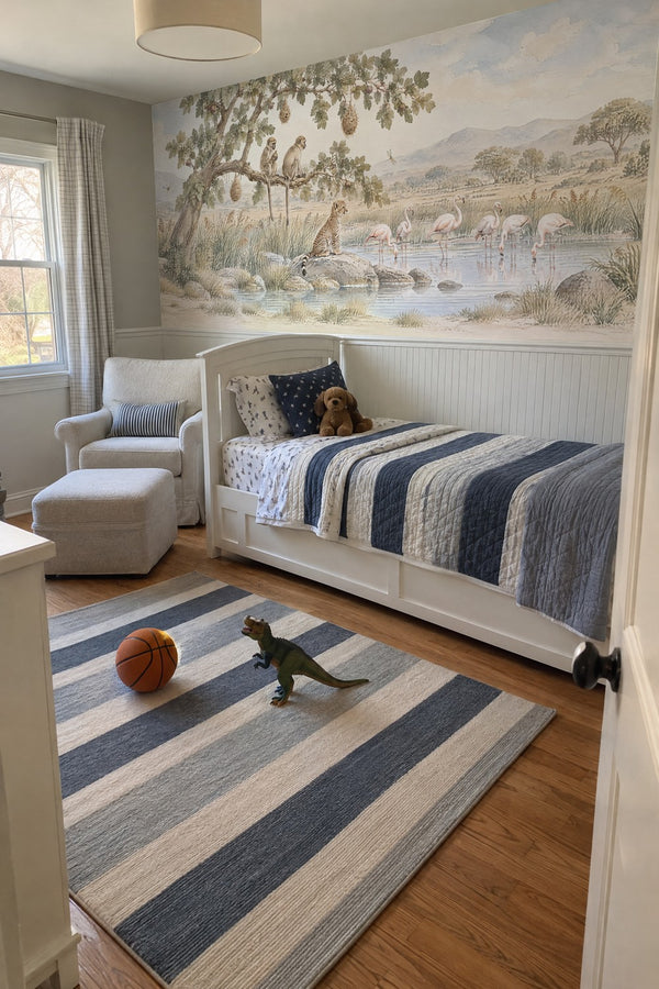 Mural styled in room