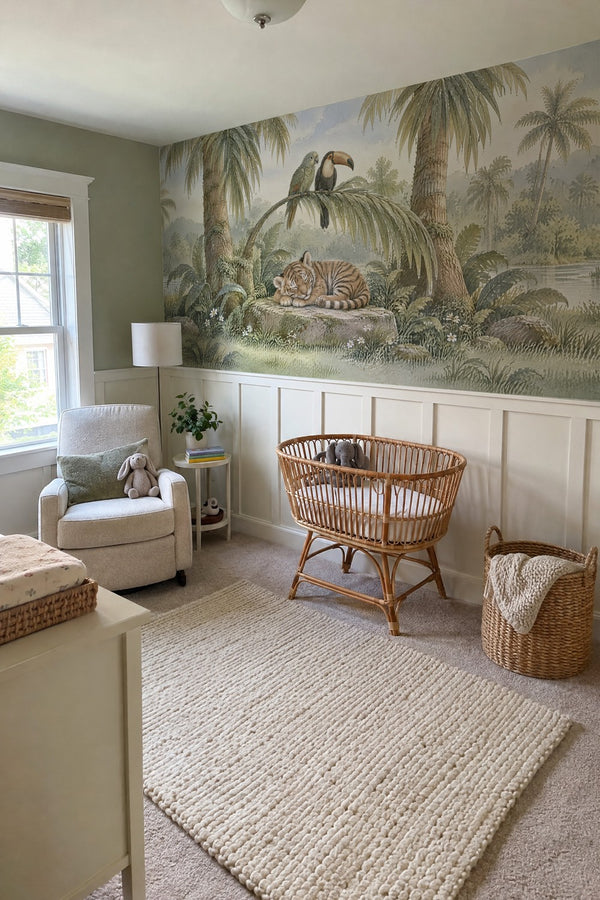 Mural styled in room