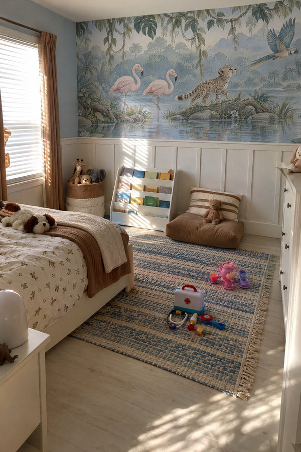 Mural styled in room