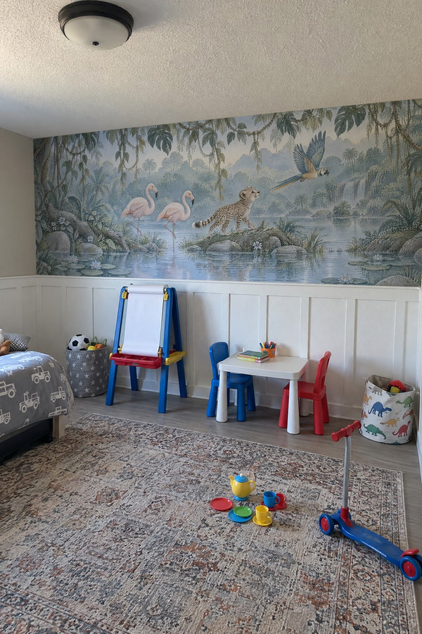 Mural styled in room