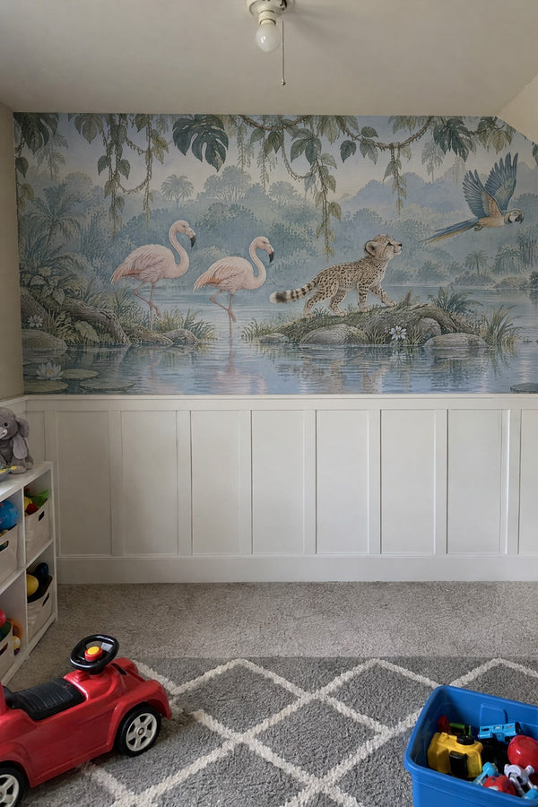 Mural styled in room