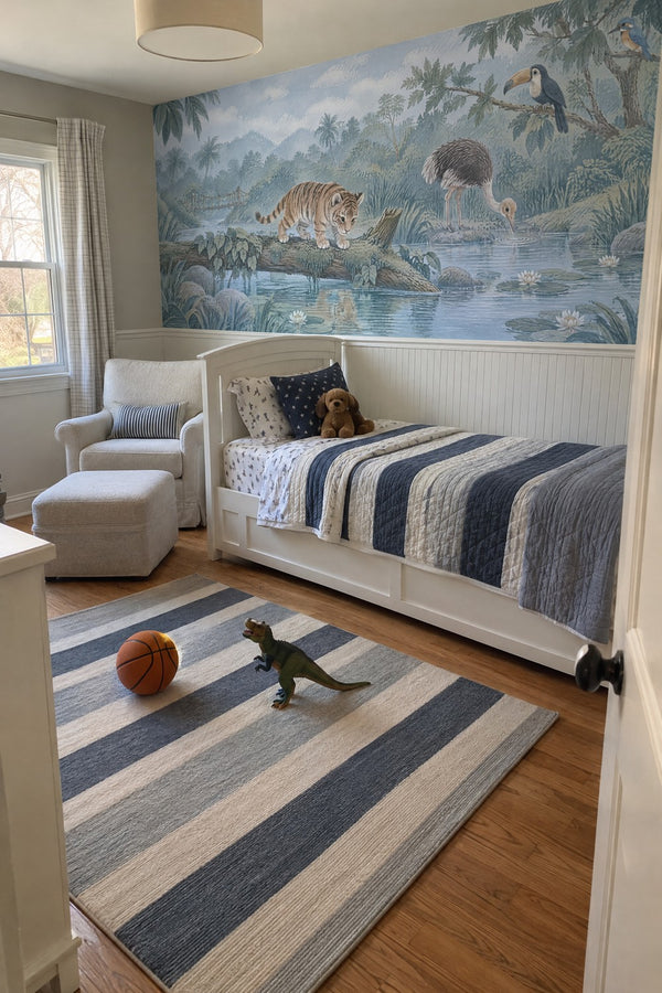 Mural styled in room