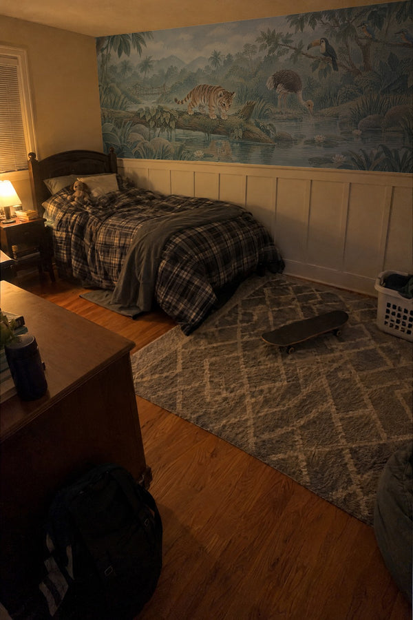 Mural styled in room
