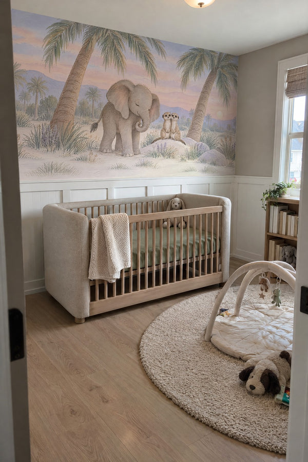 Mural styled in room