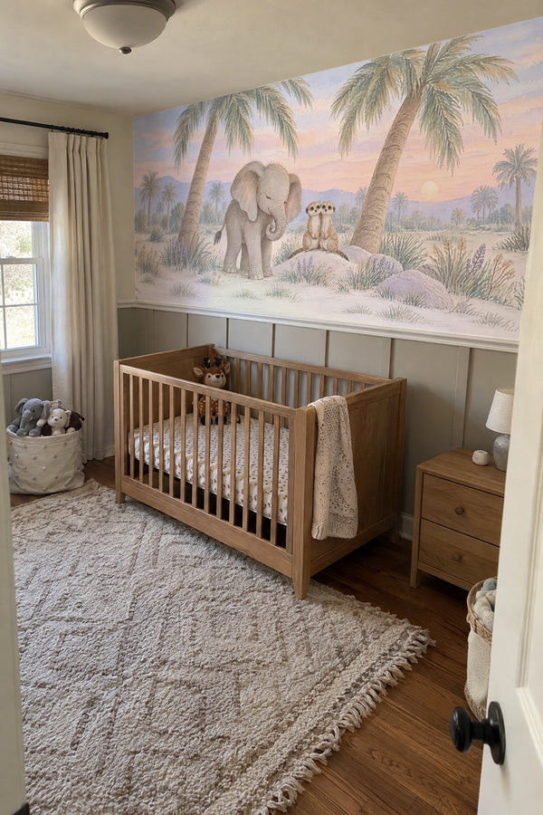 Mural styled in room