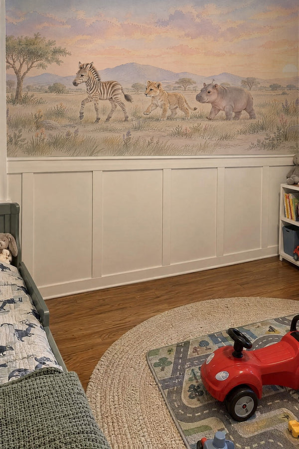 Mural styled in room