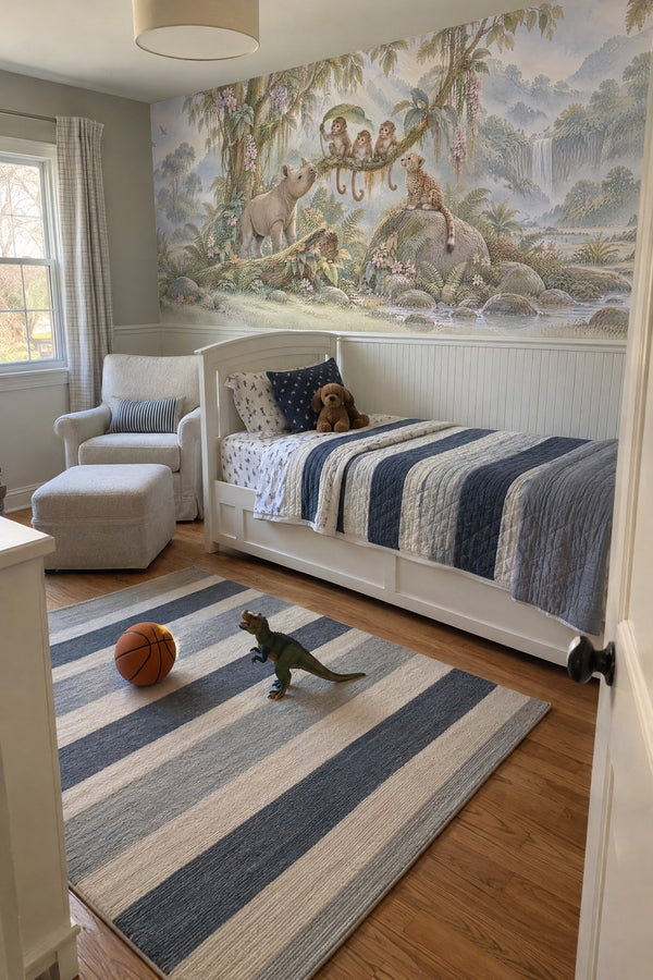 Mural styled in room