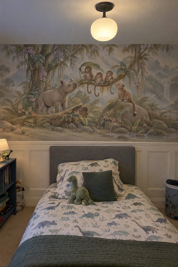 Mural styled in room