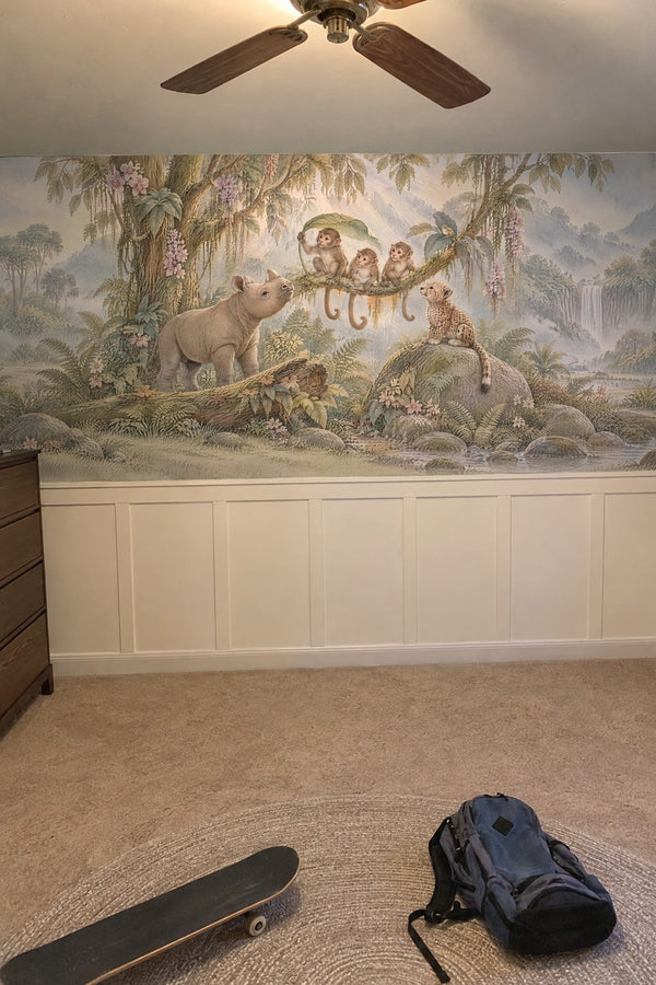 Mural styled in room