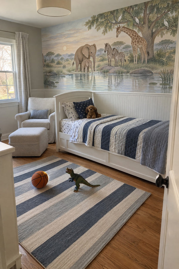 Mural styled in room