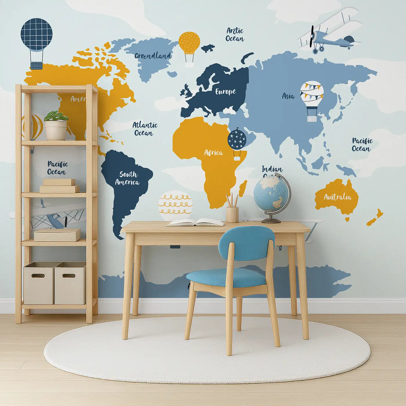 Skyward Adventure Map Wall Mural