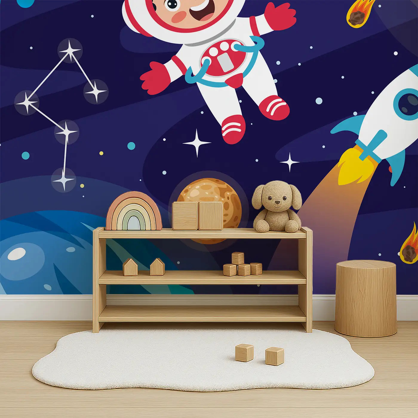 Cosmic Kid Explorer Wall Mural
