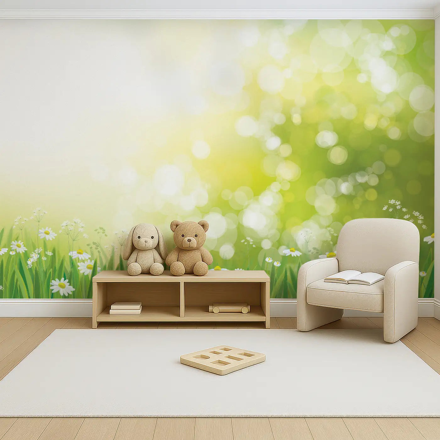 Golden Meadow Glory Wall Mural