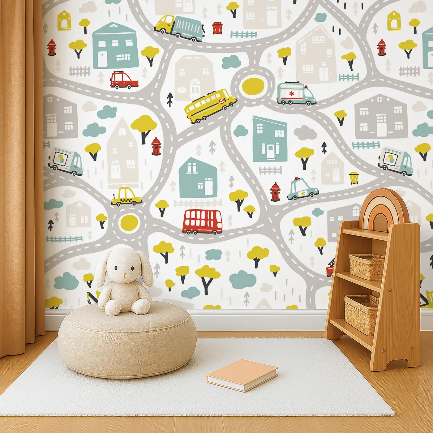 Busy Town Wall Mural