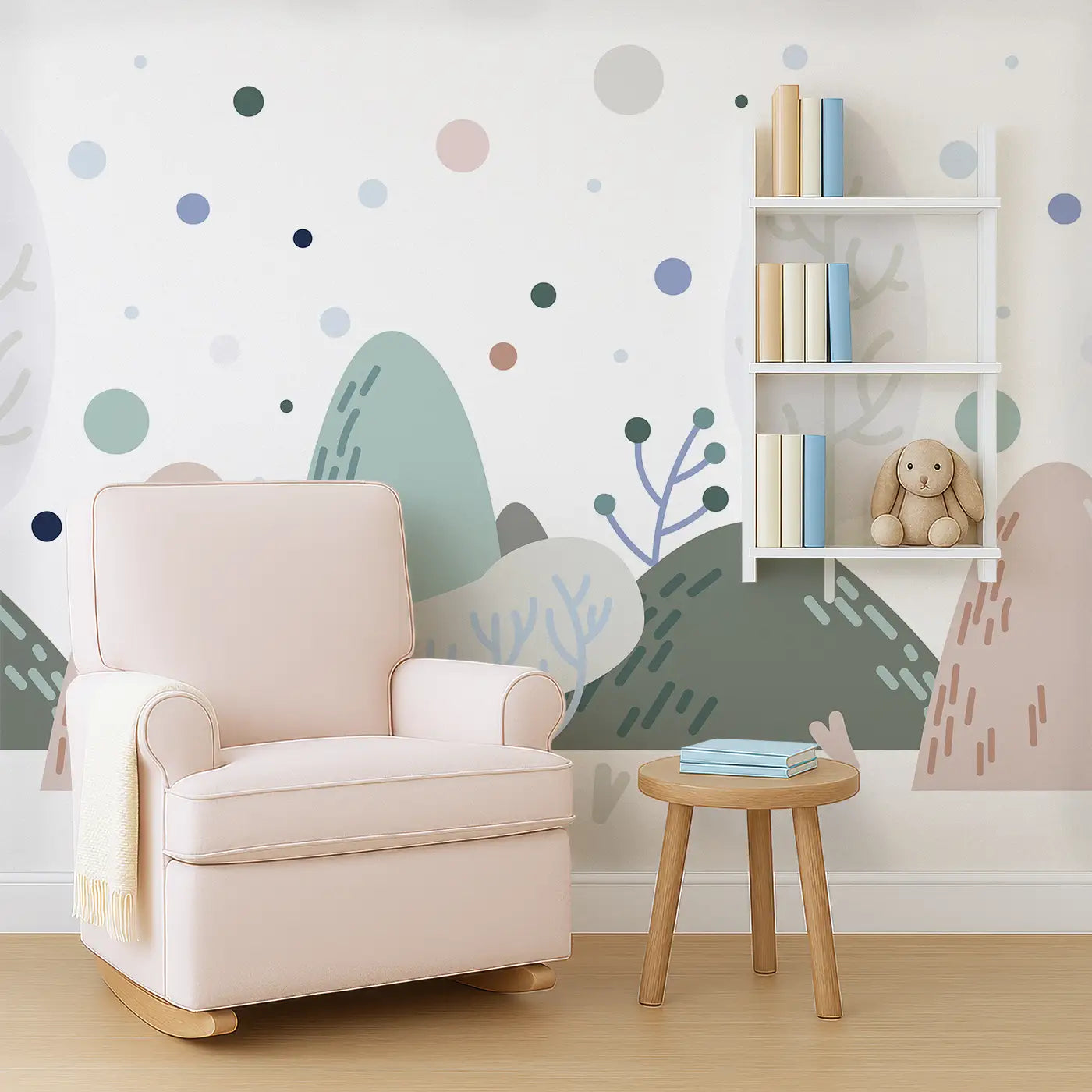 Whimsical Peaks Wall Mural