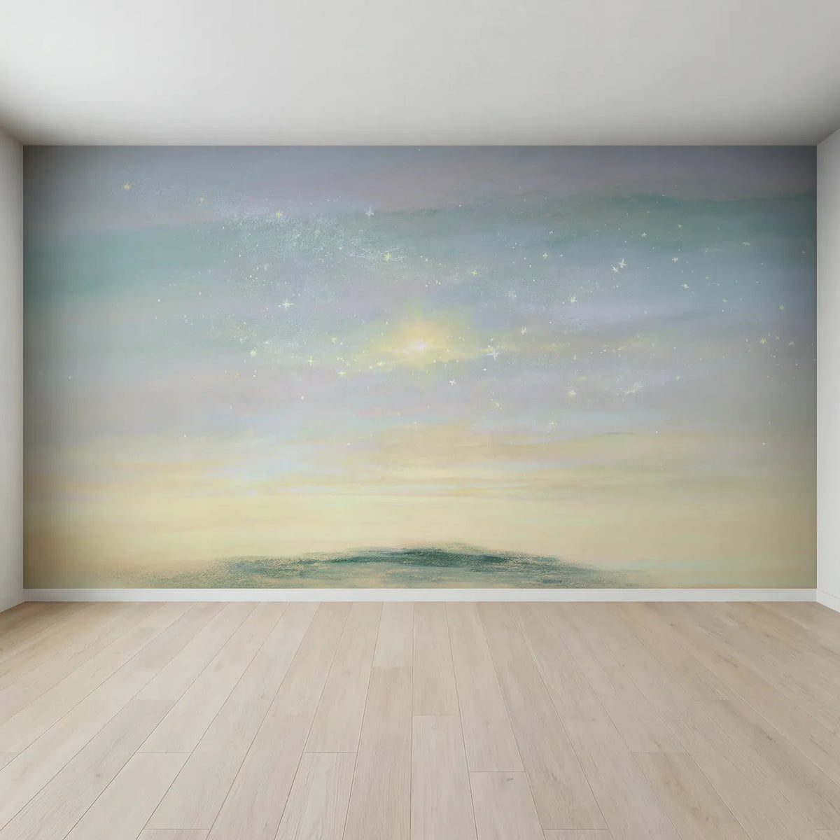 Full view of Soft Magic Dream Wallpaper Mural by Whimsy Tots