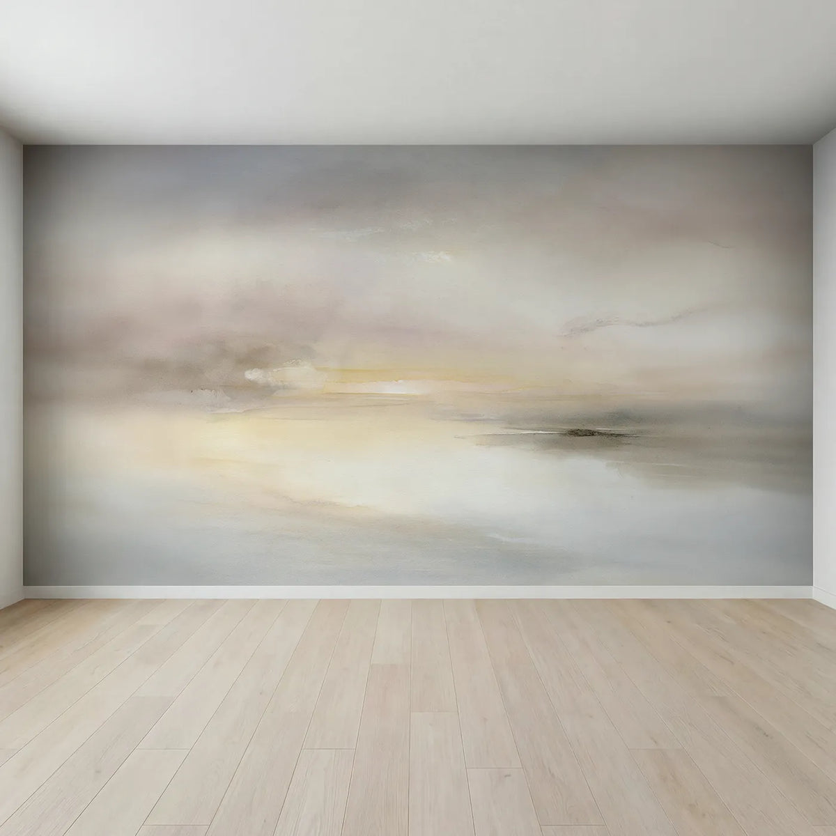 Full view of Dreamy Pastel Haze Wallpaper Mural by Whimsy Tots