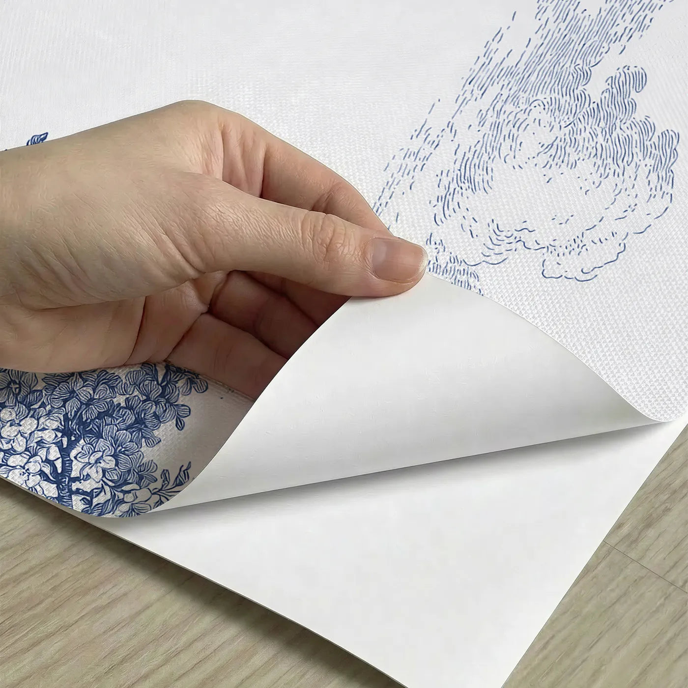 Peel-and-stick detail of Walled Garden Gate Wallpaper Mural by Whimsy Tots