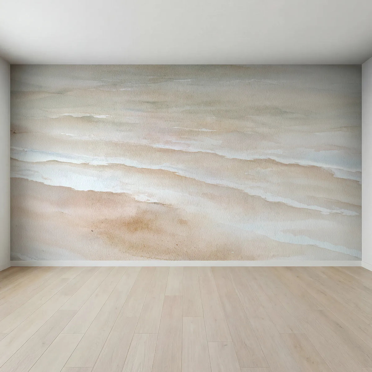 Full view of Settled Pigment Wallpaper Mural by Whimsy Tots