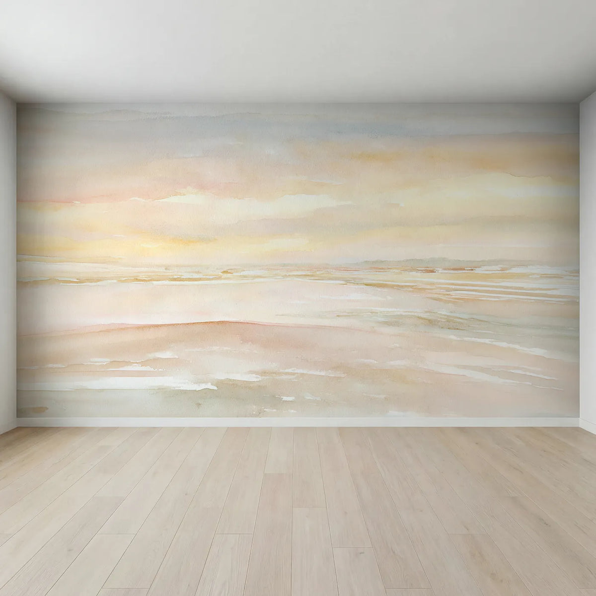 Full view of Far and Near Wallpaper Mural by Whimsy Tots