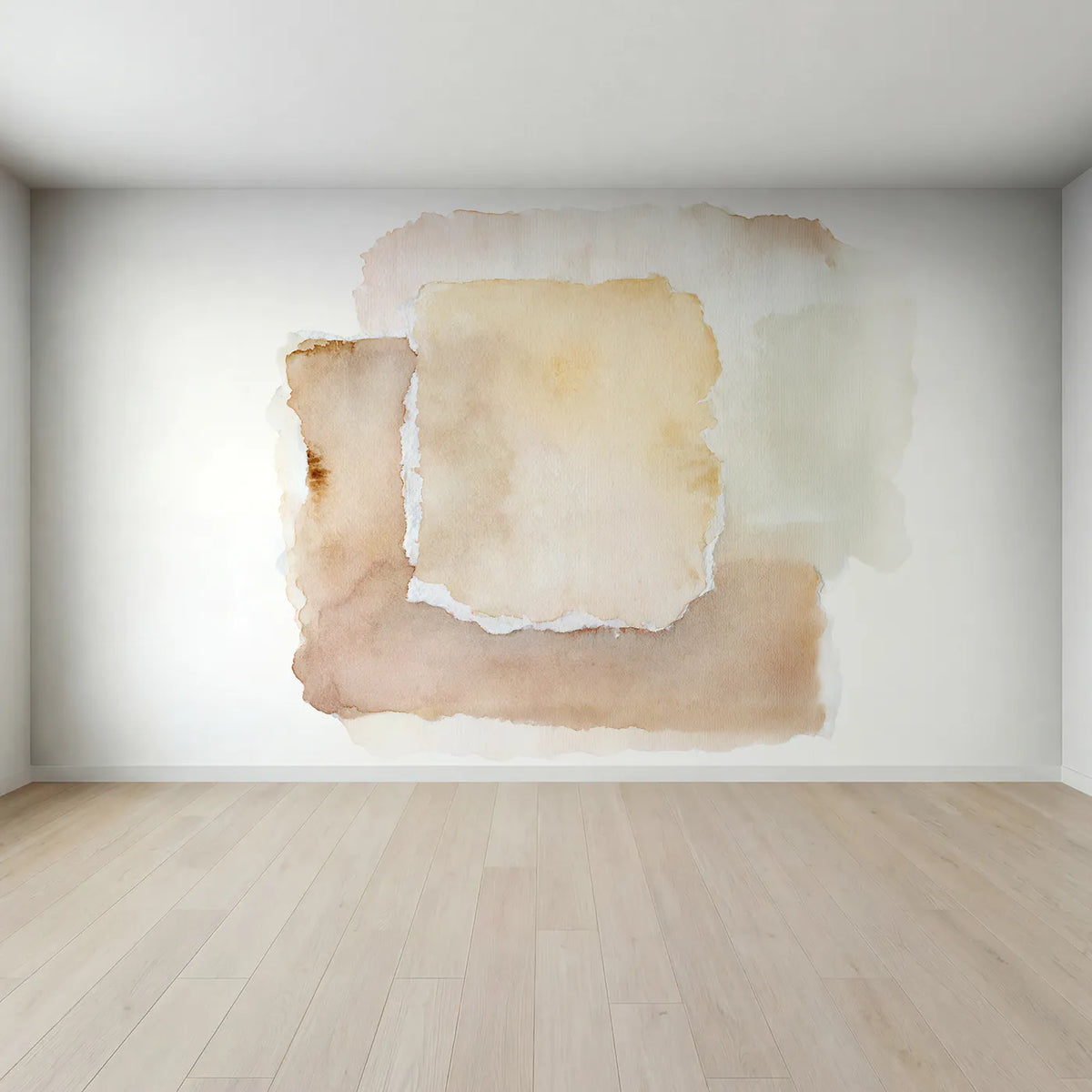 Full view of Torn Edge Wallpaper Mural by Whimsy Tots
