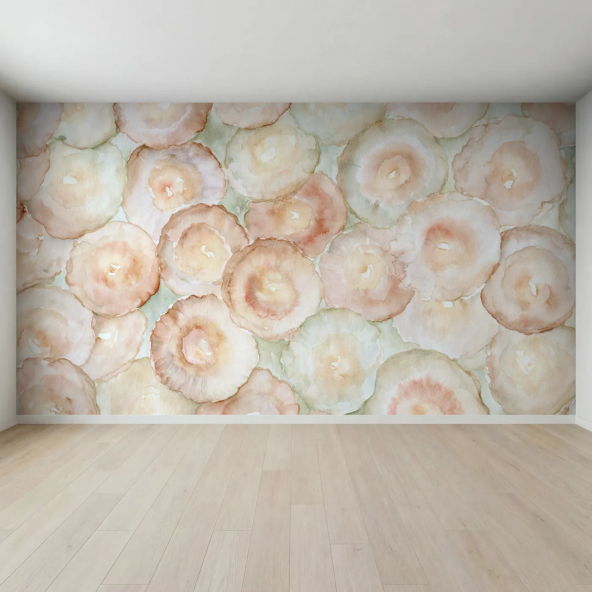 Full view of Pooled Rim Wallpaper Mural by Whimsy Tots