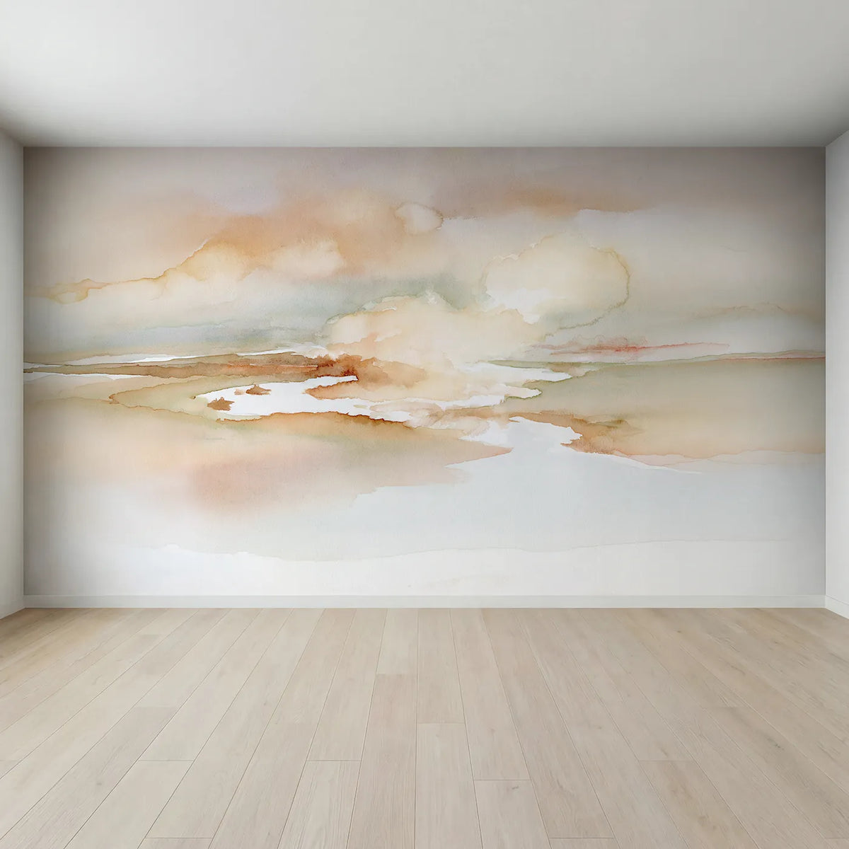 Full view of Single Form Wallpaper Mural by Whimsy Tots