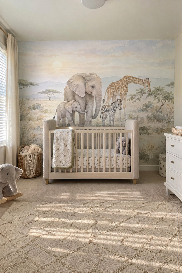 Mural styled in room