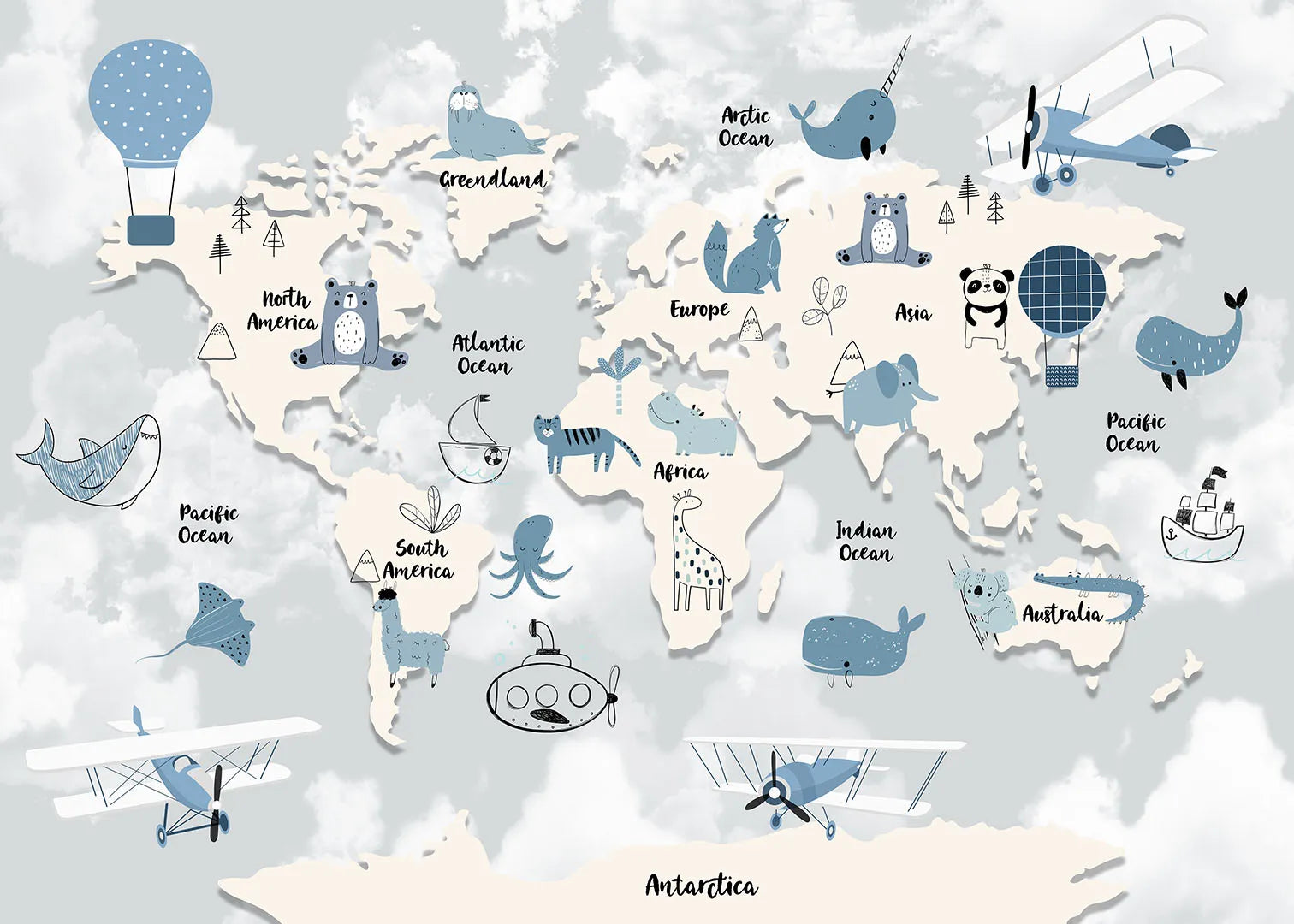 A Calm and Cozy Trip Around a Blue-Toned World