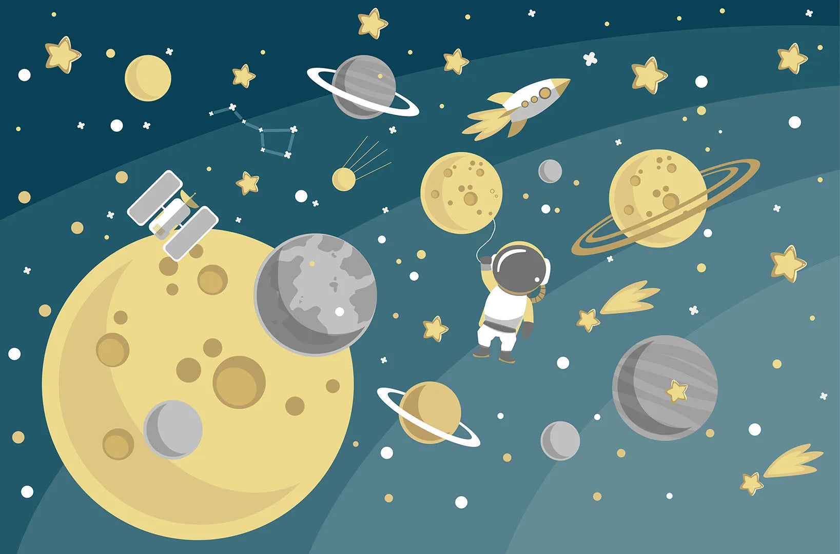 A Playful Adventure Through a Gentle Cosmos