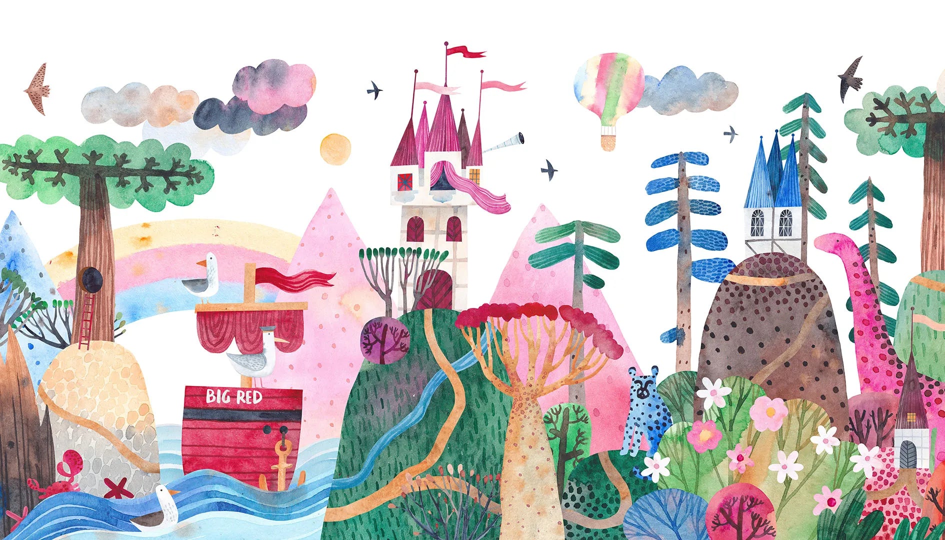 A Whimsical World of Colorful, Storybook Adventure