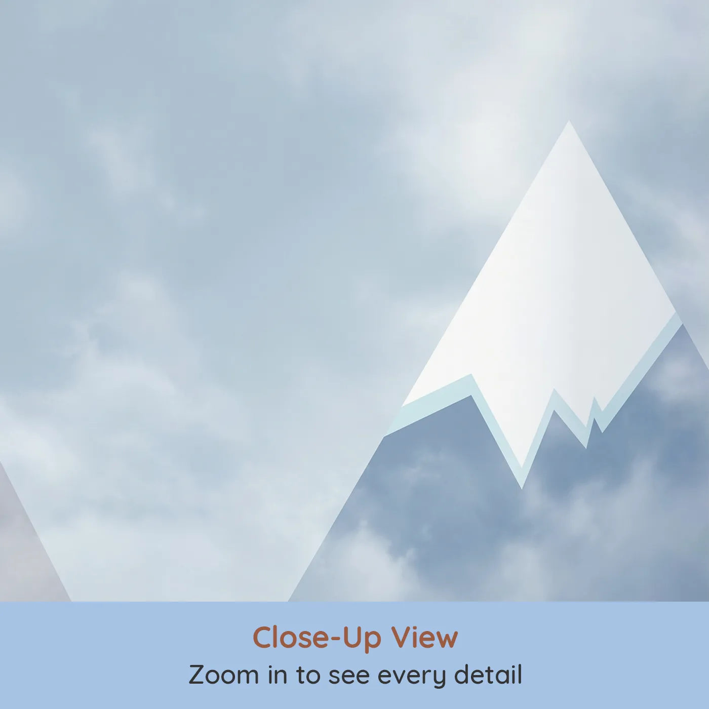 Close-up view of Whimsy Tots' Mountain Air Fleet Wall Mural (Turn Their Room into a Grand and Cloudy Air Show).Gender-Neutral