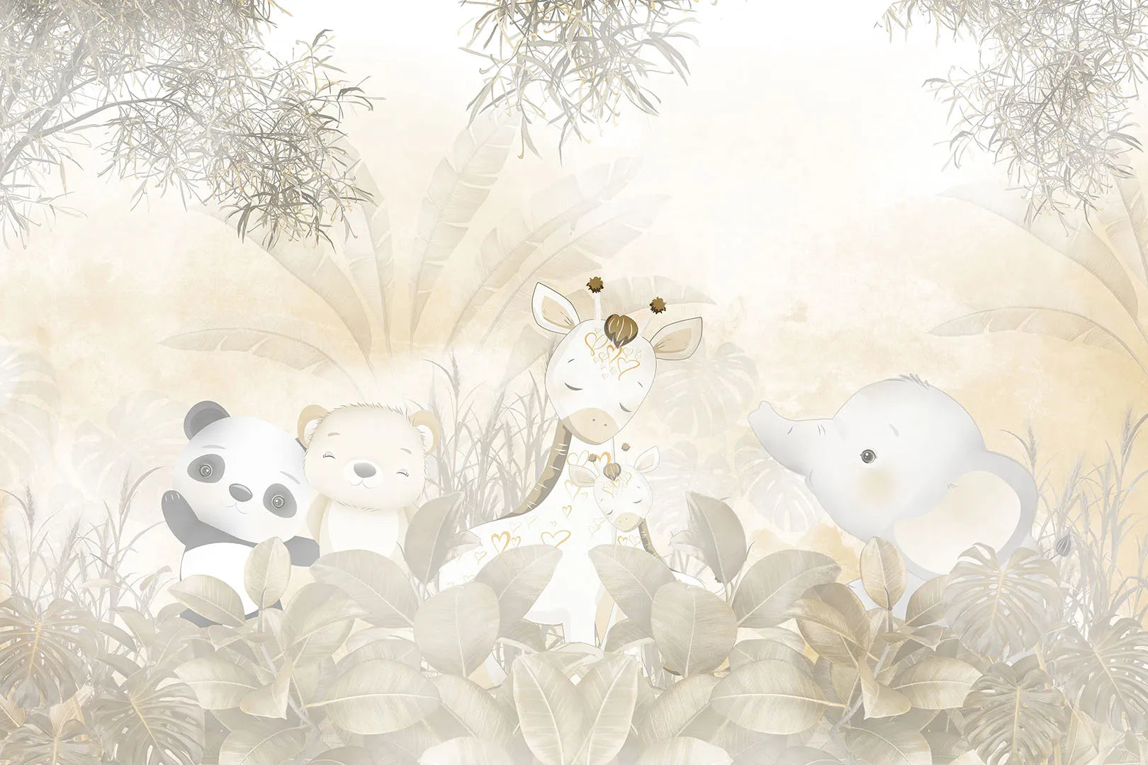 A Gentle Gathering of a Golden-Hued Herd