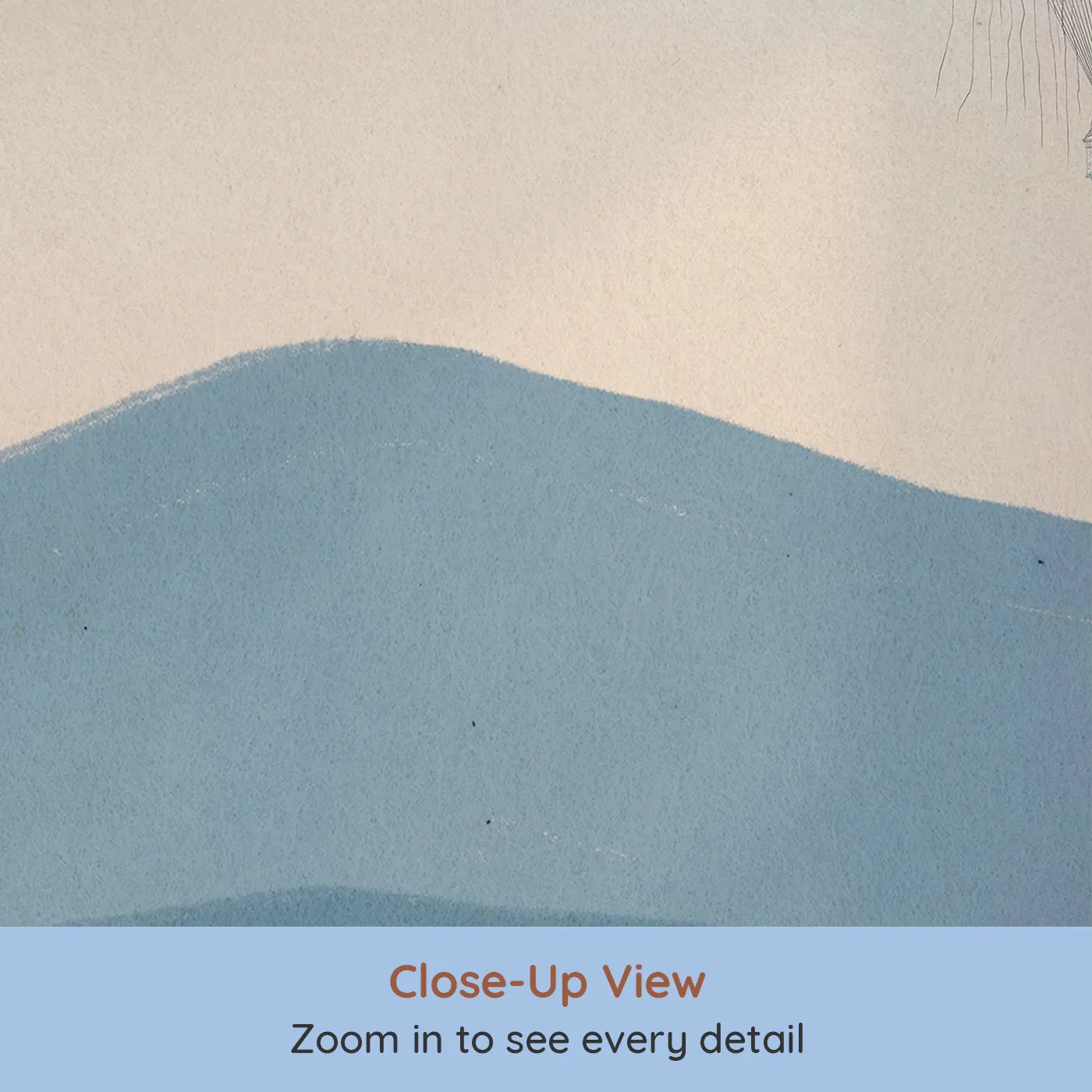 Close-up view of Whimsy Tots' Coastal Balloons Wall Mural (Turn Their Room into a Dreamy, Seaside Escape).Gender-Neutral