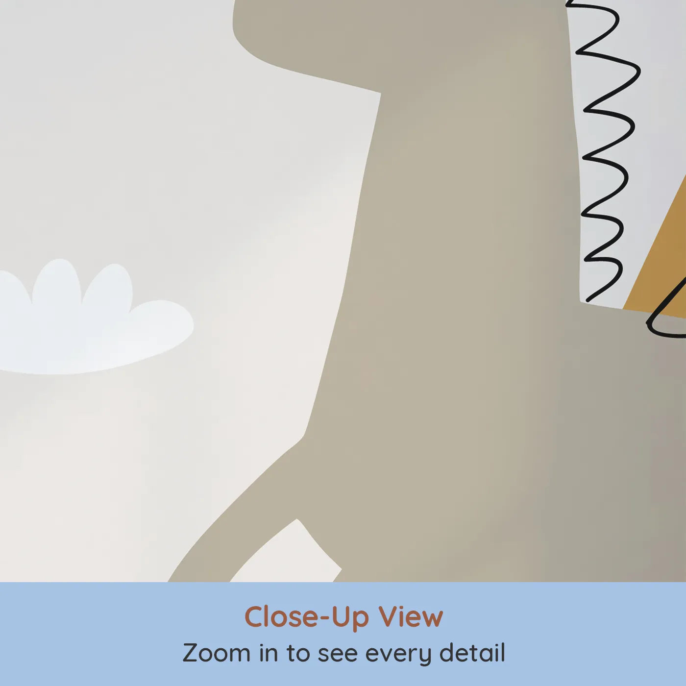 Close-up view of Whimsy Tots' Pegasus Dreams Wall Mural (Turn Their Room into a Magical, High-Flying Fairytale).Gender-Neutral