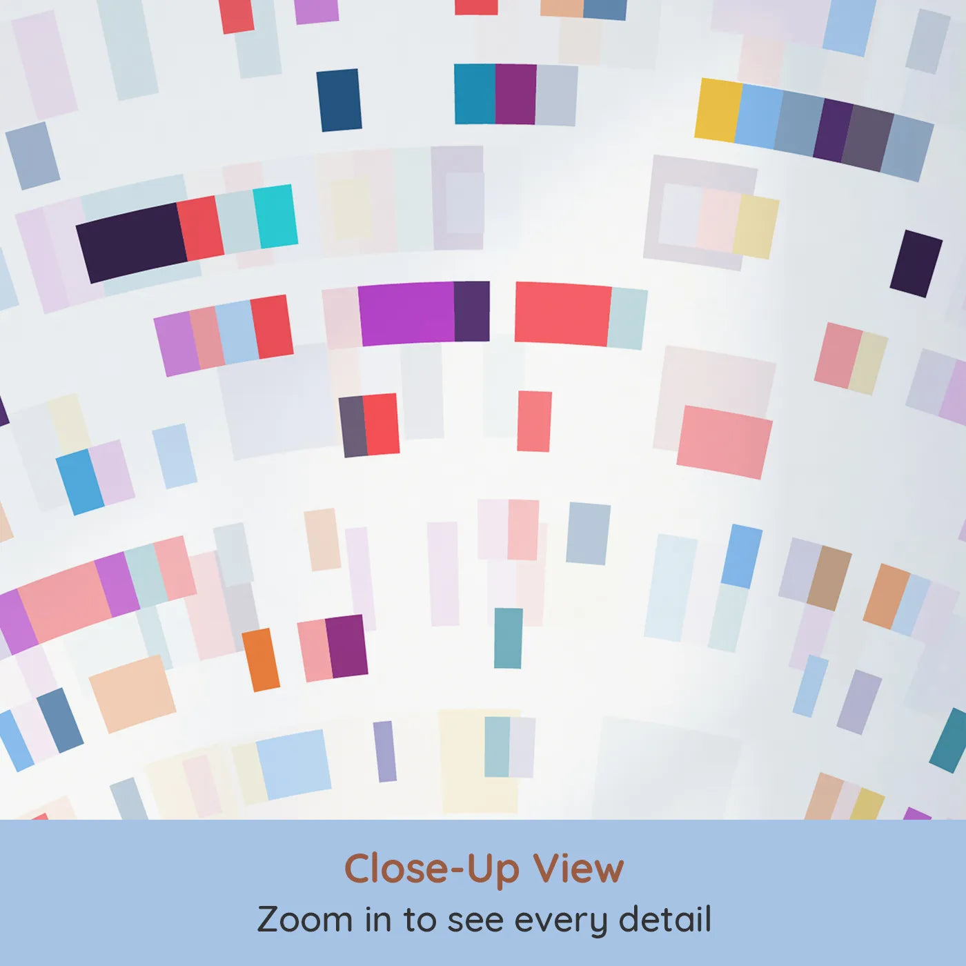 Close-up view of Whimsy Tots' Data Arc Wall Mural (Turn Their Room into a High-Tech, Digital Universe).Gender-Neutral