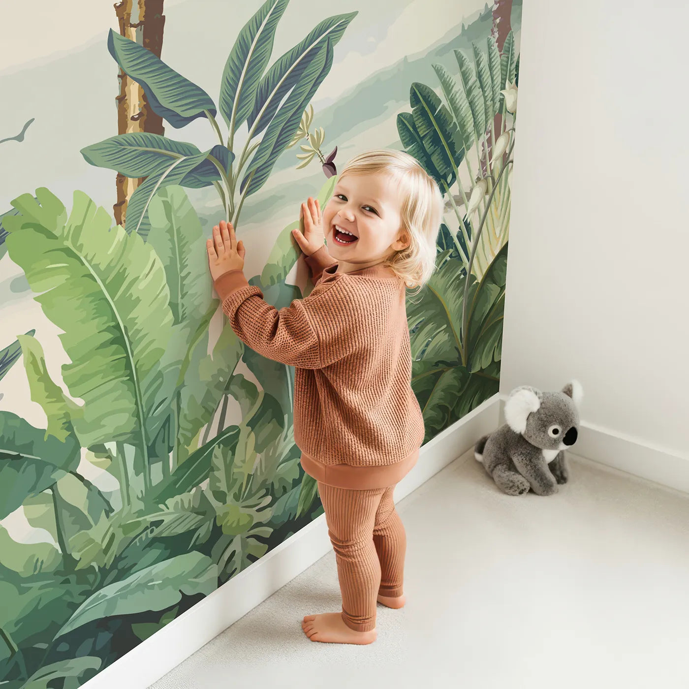 Misty Tropical Panorama Wall Mural